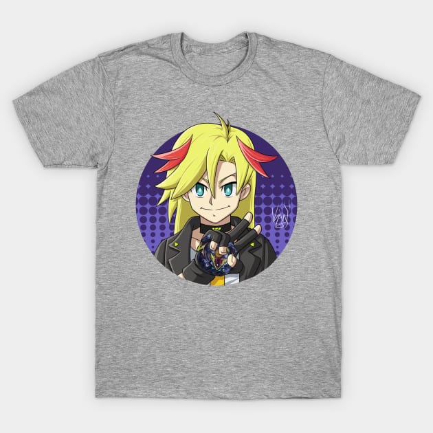 Zac the Sunrise from Beyblade Burst T-Shirt by Kaw_Dev